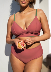 Flow top - blush & sage