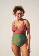 Flow top - blush & sage