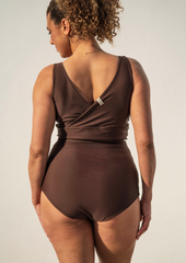 Extra high bottom more coverage - perfect beige & brown