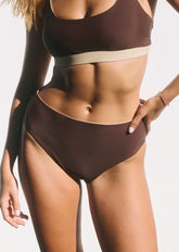 Mid high bottom - perfect beige & brown