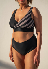 Balance top v2 - bold stripes & black