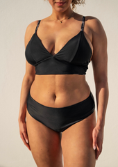 Flow top - bold stripes & black