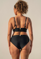 Flow top - bold stripes & black