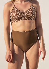 High bottom - floral & coffee