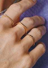 Ring 14k - smoky quartz