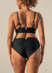 Mid high bottom - bold stripes & black
