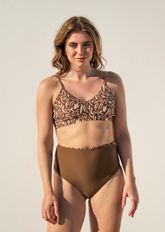 Love top - floral & coffee