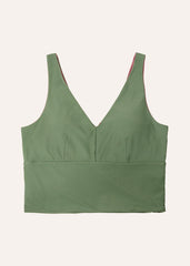 Extra long top - blush & sage