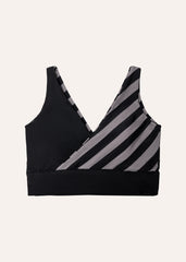 Balance top v2 - bold stripes & black