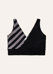 Balance top v2 - bold stripes & black
