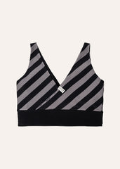 Balance top v2 - bold stripes & black