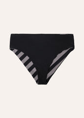 Mid high bottom - bold stripes & black