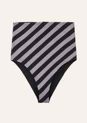 Extra high bottom - bold stripes & black