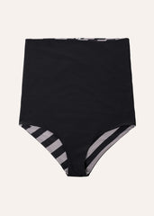 Extra high bottom more coverage - bold stripes & black