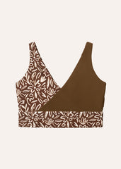 Balance top v2 - floral & coffee