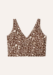 Balance top v2 - floral & coffee