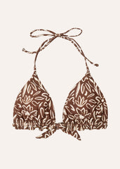 Joy top - floral & coffee