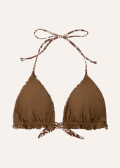 Joy top - floral & coffee