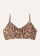 Love top - floral & coffee