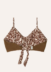 Love top - floral & coffee