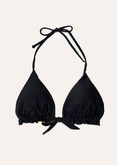 Joy top - deep black & olive green