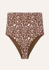 Extra high bottom - floral & coffee