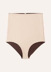 Extra high bottom more coverage - perfect beige & brown