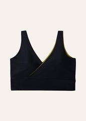 Balance top v2 - deep black & olive green