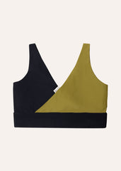 Balance top v2 - deep black & olive green