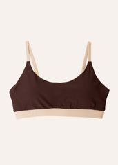Ease top - perfect beige & coffee brown