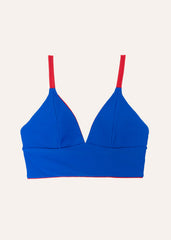 Flow top - royal blue & ruby red