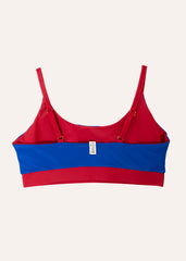 Ease top - royal blue & ruby red
