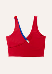 Balance top - royal blue & ruby red