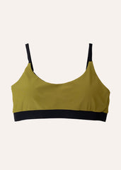 Ease top - deep black & olive green
