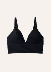 Flow top - deep black & olive green