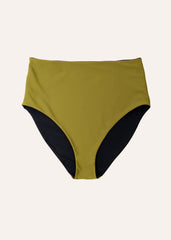 High bottom - deep black & olive green