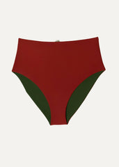 High bottom - deep red & forest