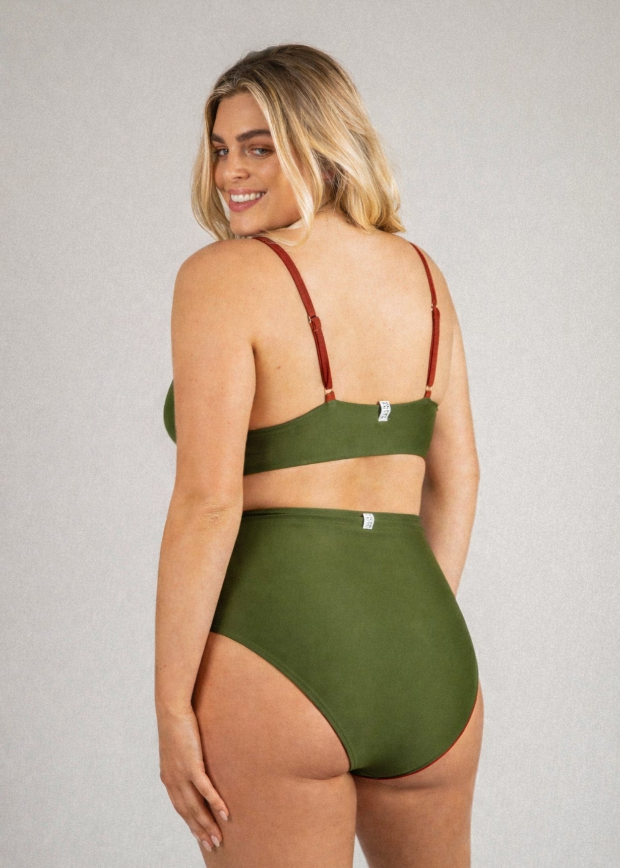 High bottom - deep red & forest