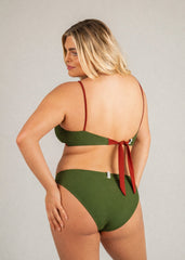 Classic bottom - deep red &amp; forest