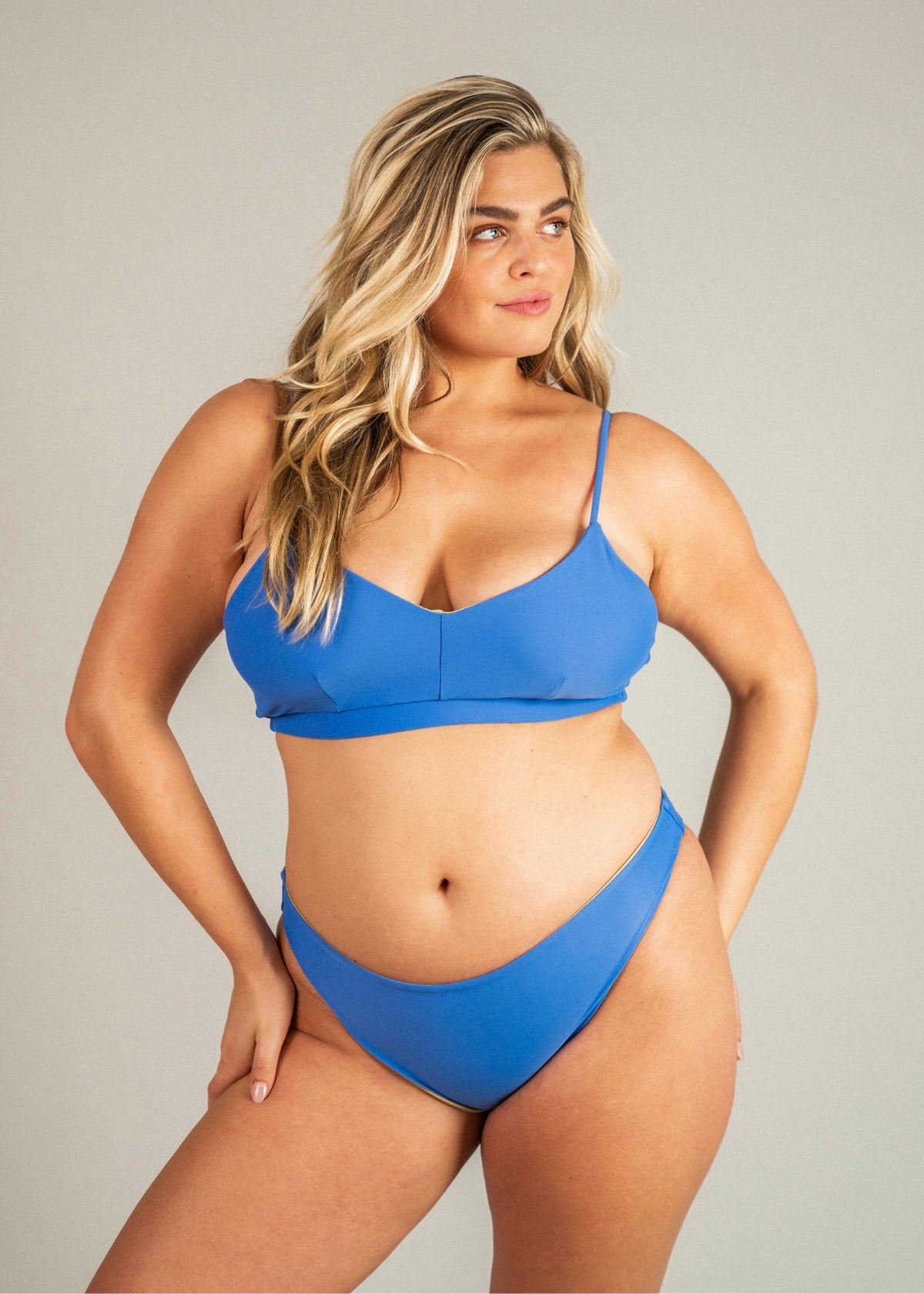 Love top - desert khaki &amp; blue