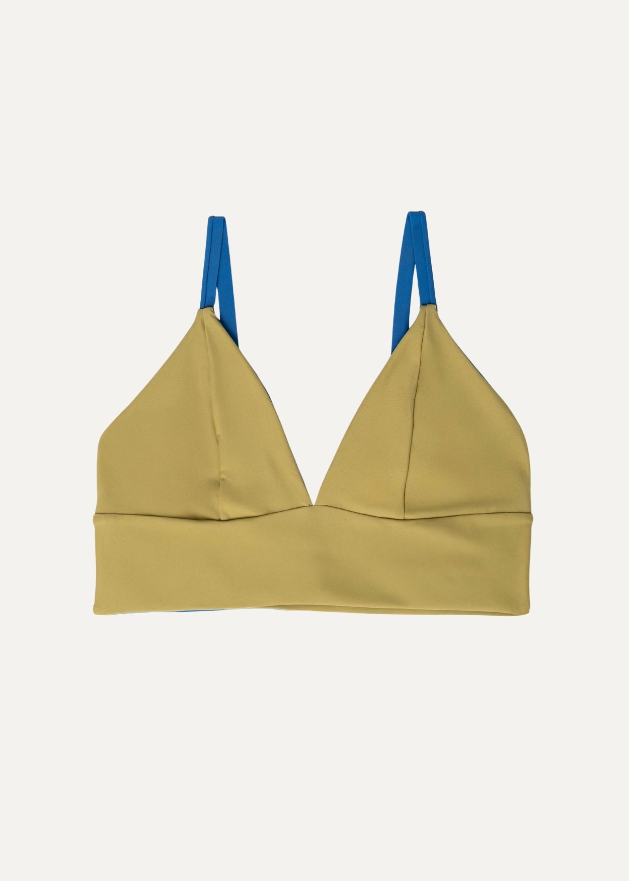 Flow top - desert kaki & blue