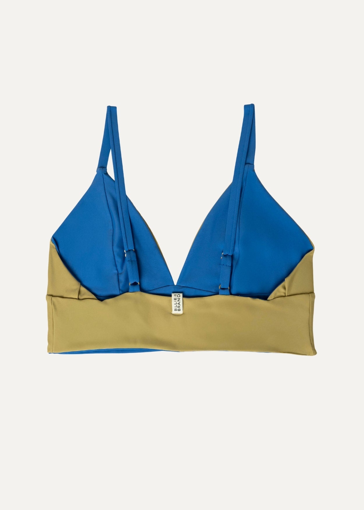 Flow top - desert kaki & blue