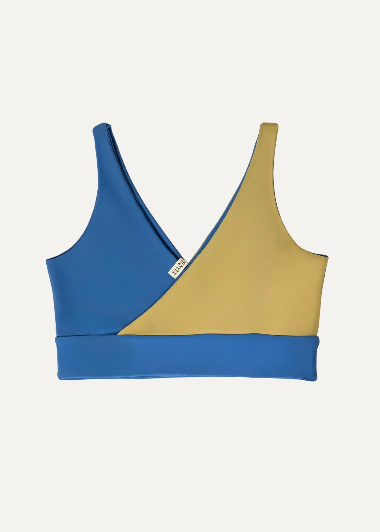 Balance top - desert kaki & blue