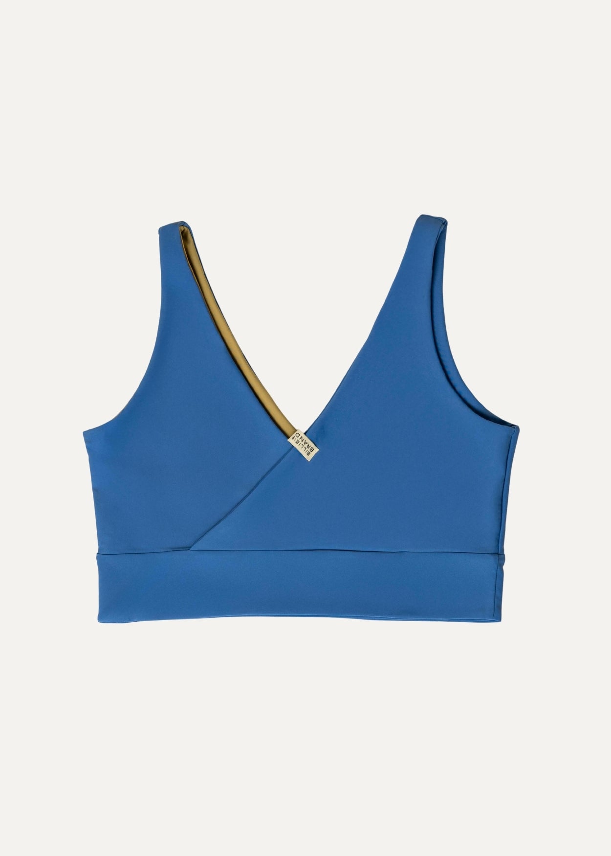 Balance top - desert kaki & blue