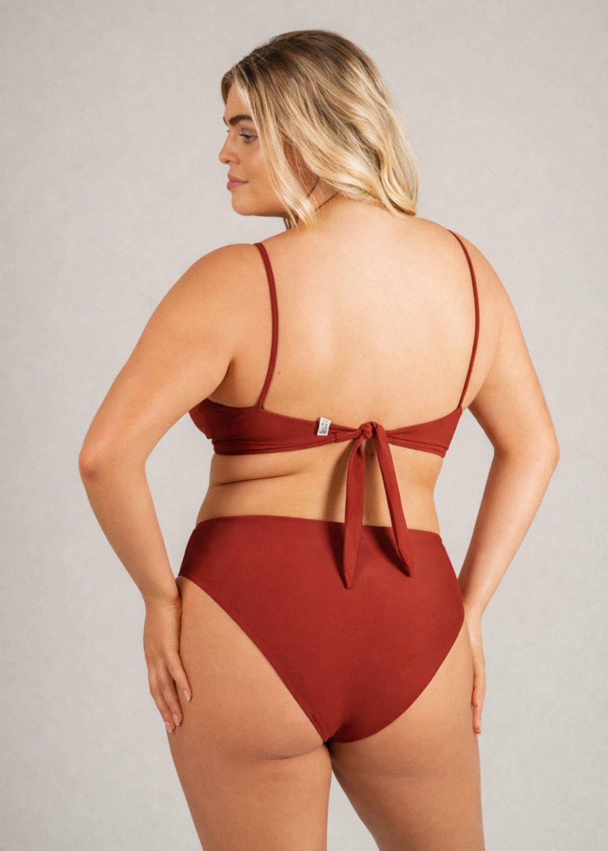 Love top - deep red & forest