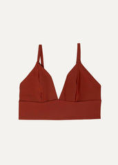 Flow top - deep red & forest