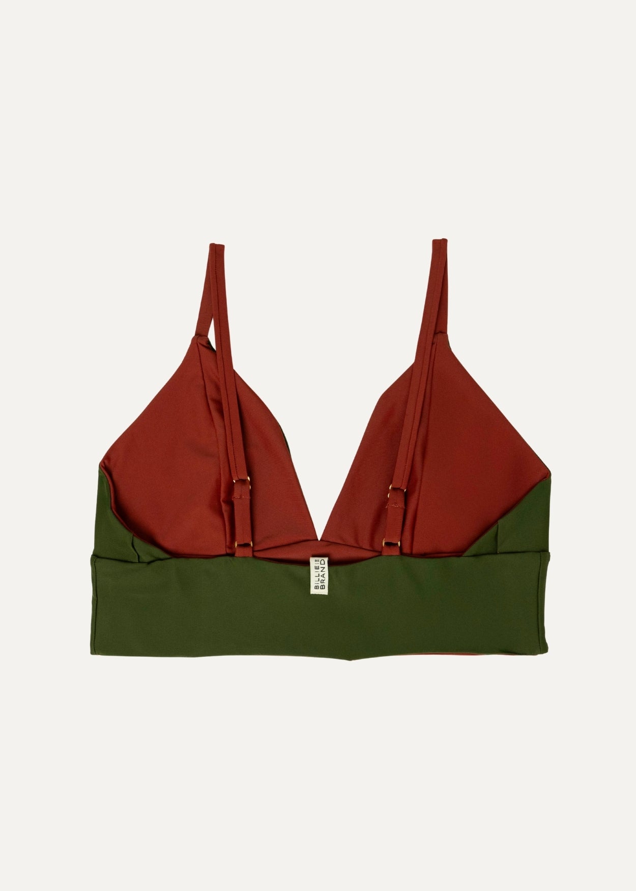 Flow top - deep red & forest