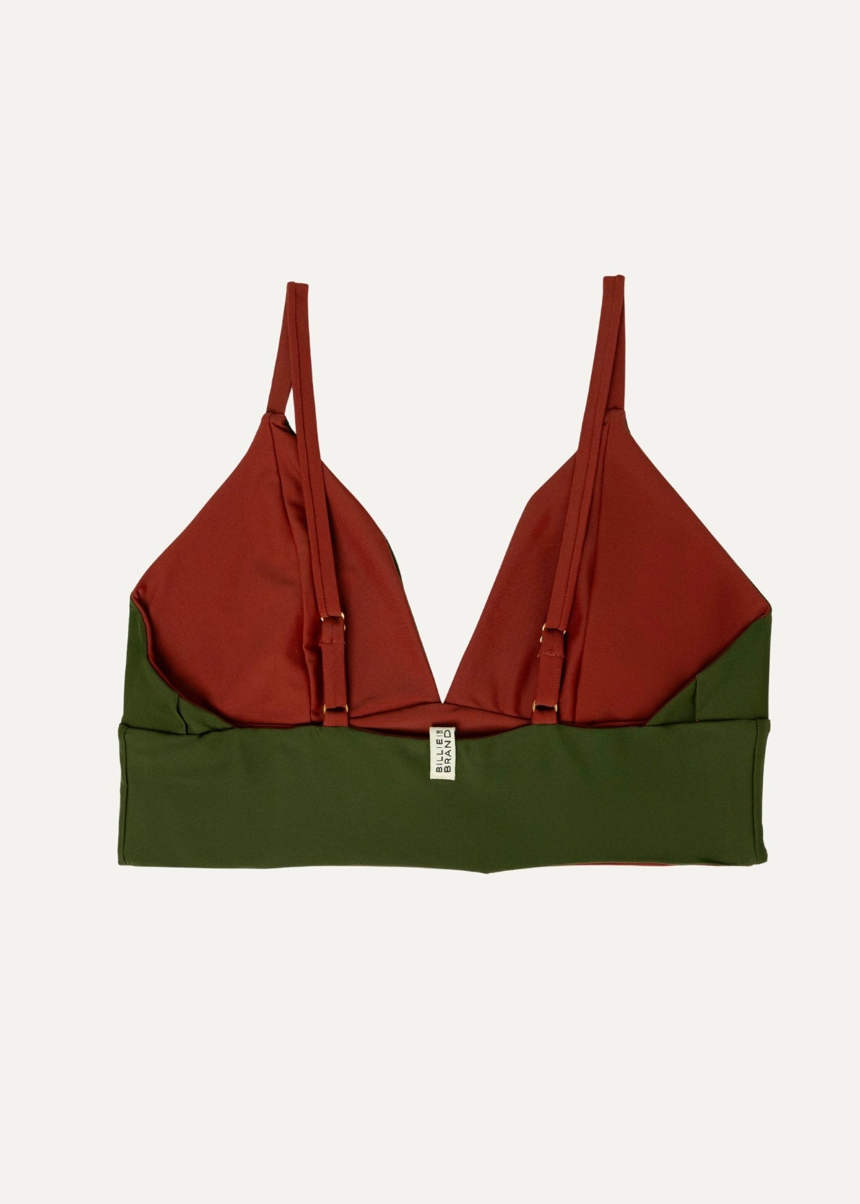 Flow top - deep red & forest