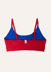 Ease top - royal blue & ruby red