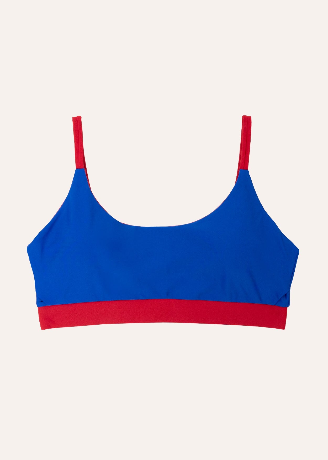 Ease top - royal blue & ruby red